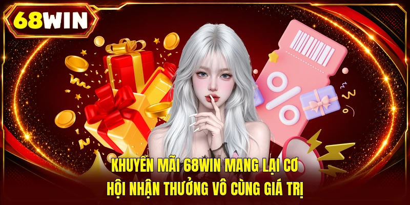 Khuyến mãi 68WIN mang lại cơ hội nhận thưởng vô cùng giá trị
