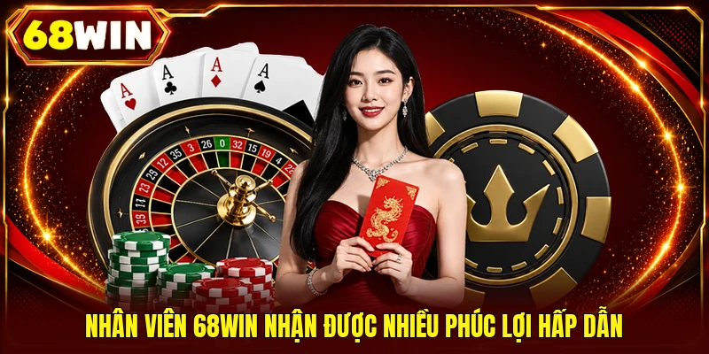 Nhân viên 68WIN nhận được nhiều phúc lợi hấp dẫn